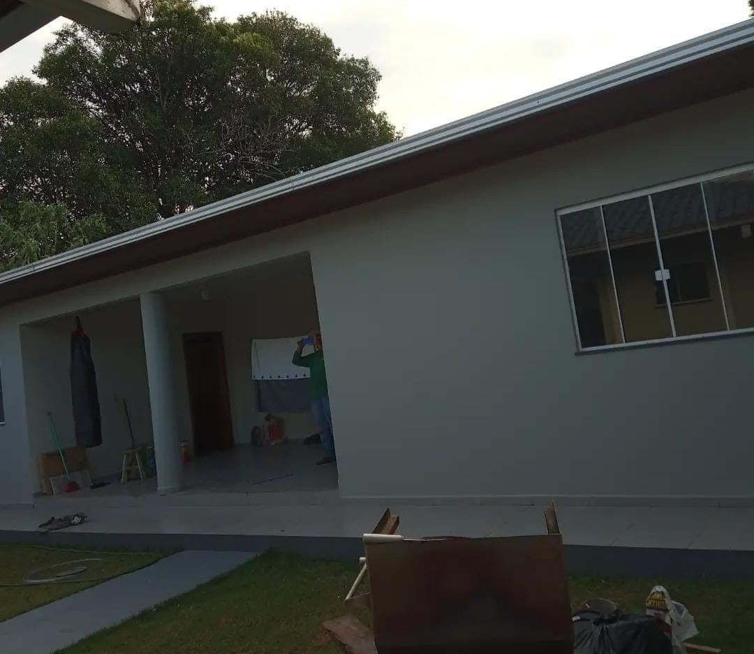 Fachada cinza - Pintura Residencial pela MB Pinturas, Reserva-PR